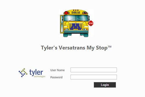 My Stop Login Page